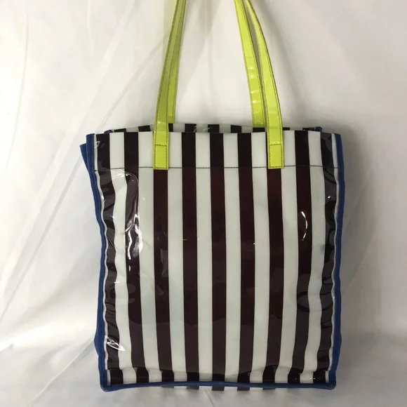 Henri Bendel NY Plastic PVC Canvas Tote - Picture 3 of 8